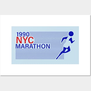 NYC Marathon 1990 Posters and Art